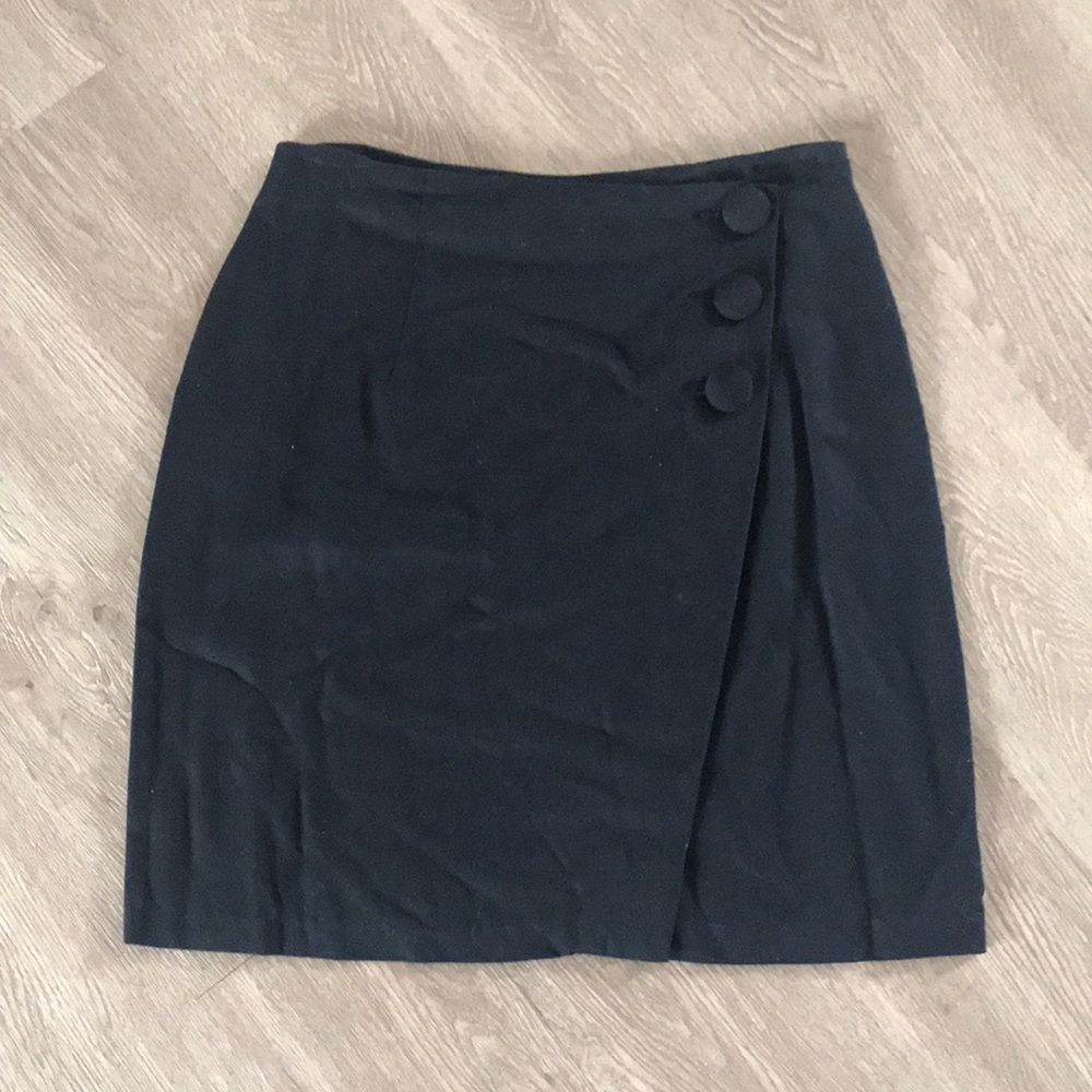 Black Wrap Skirt